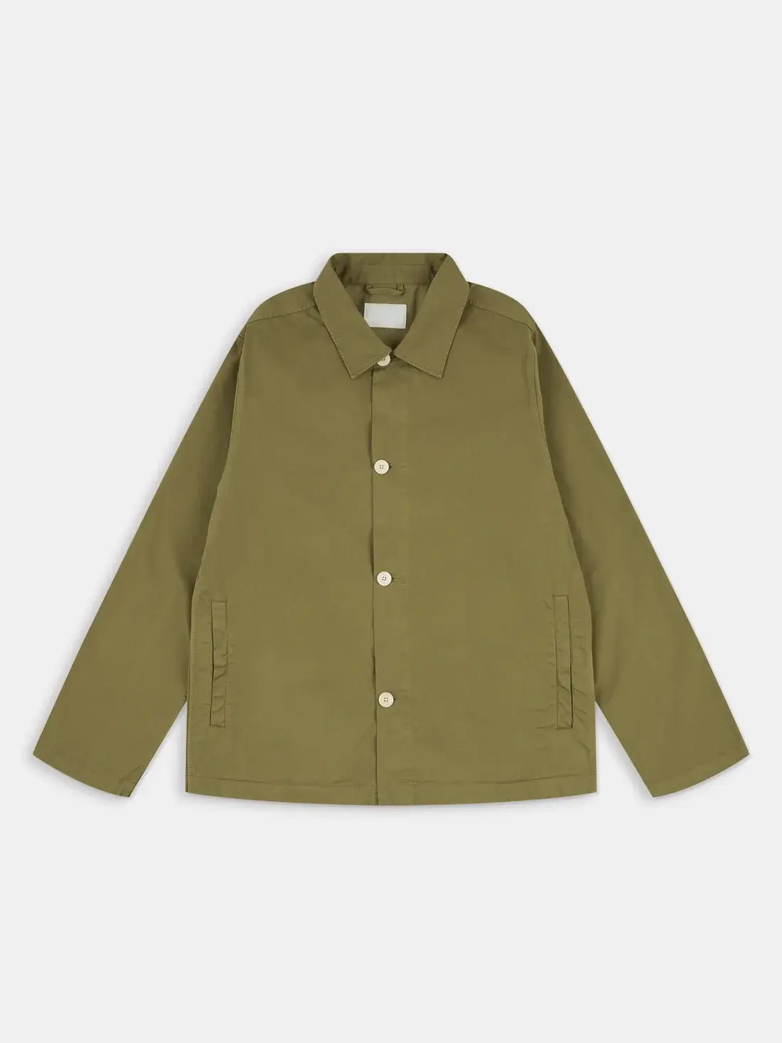 Cotton Overshirt in Khaki