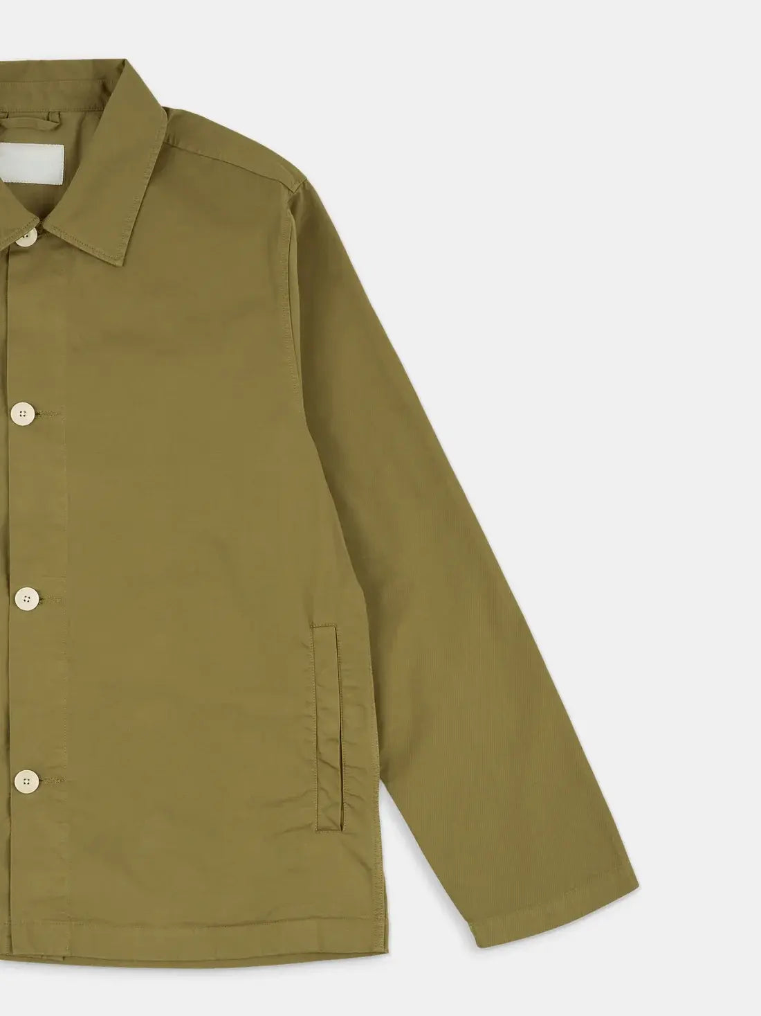 Cotton Overshirt in Khaki