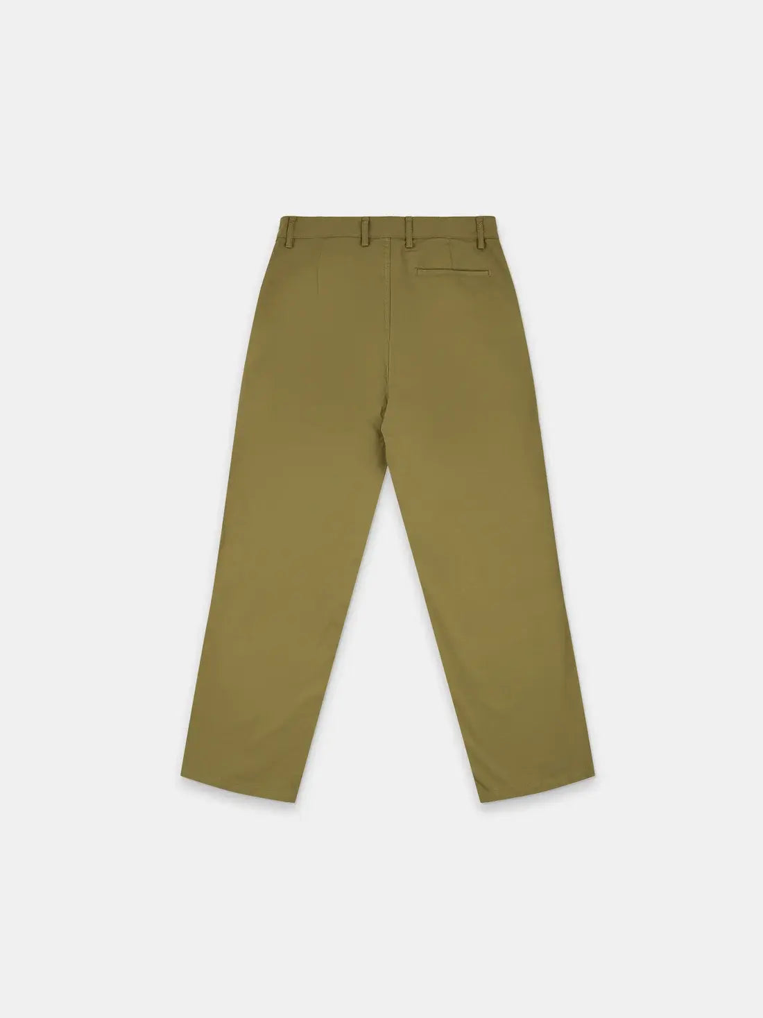 Cotton Pleat Trouser in Khaki