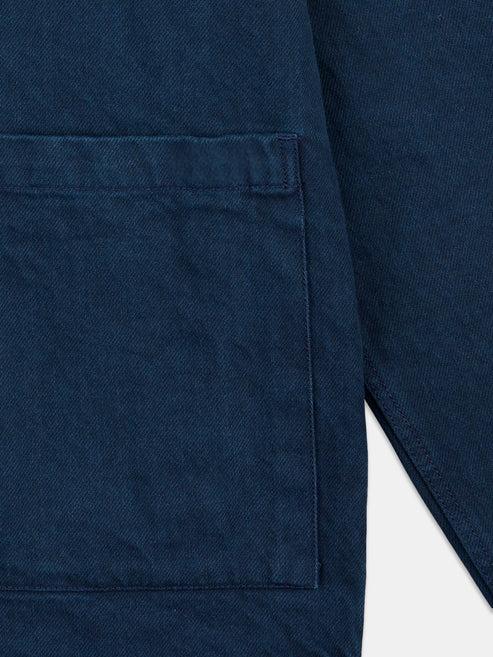 Washed Twill Jacket in Dark Navy