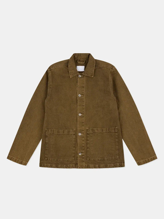 Washed Twill Jacket in Walnut