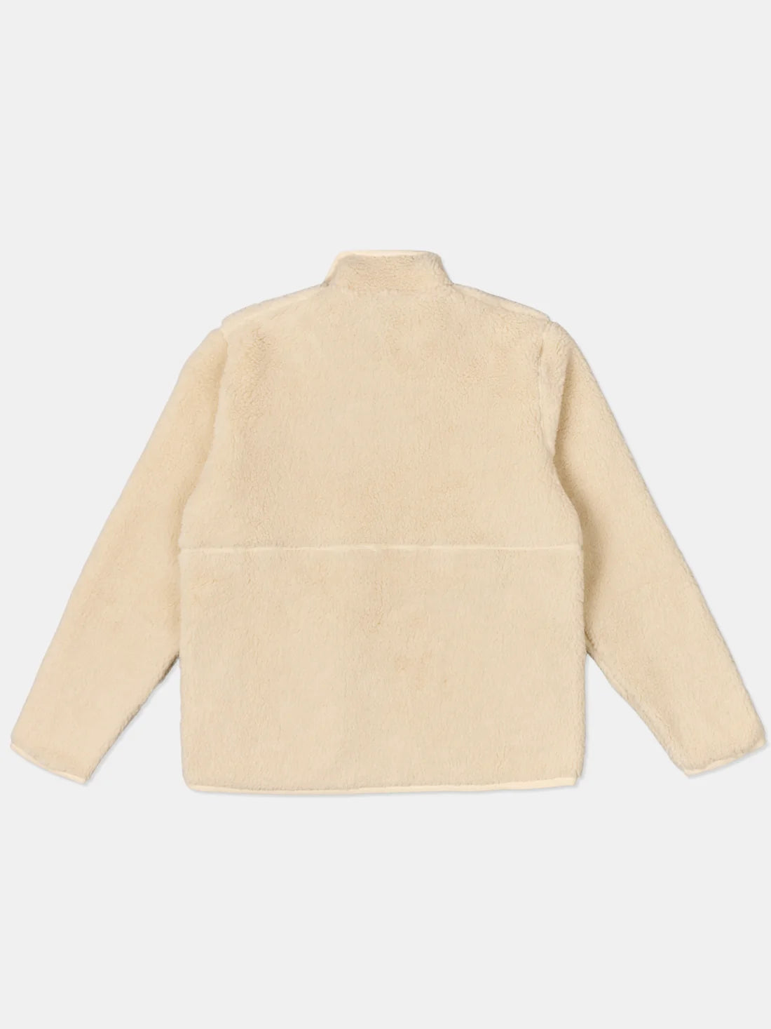 Zip Through Fleece Jacket in Ecru